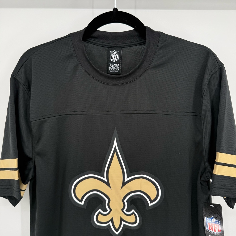 NFL New Orleans Saints Team Apparel Short Sleeve Jersey Shirt Small Football Fan - Picture 2 of 16